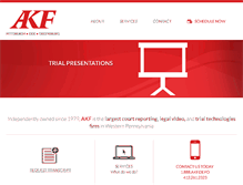 Tablet Screenshot of akf.com
